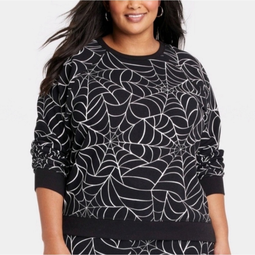 Greyson/Threads Spiderweb Design Crew neck Sweatshirt